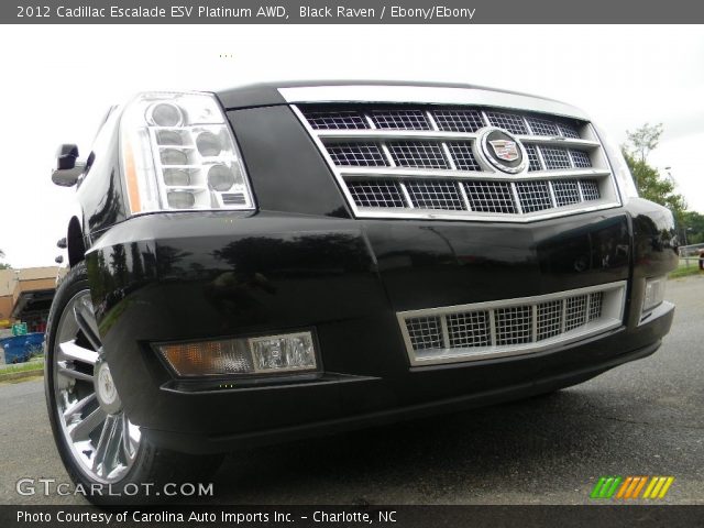 2012 Cadillac Escalade ESV Platinum AWD in Black Raven