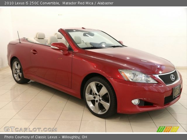 2010 Lexus IS 250C Convertible in Matador Red Mica
