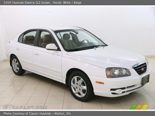 2006 Hyundai Elantra GLS Sedan in Nordic White