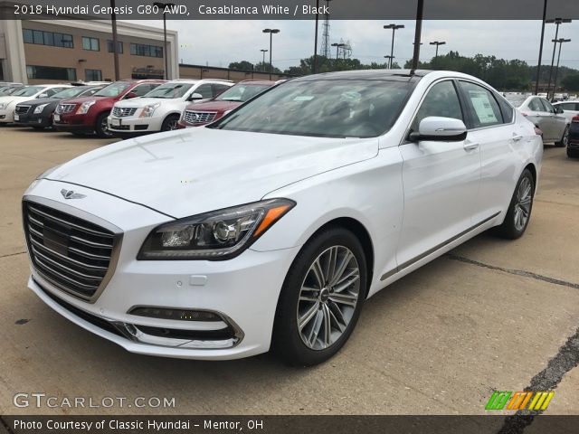 2018 Hyundai Genesis G80 AWD in Casablanca White