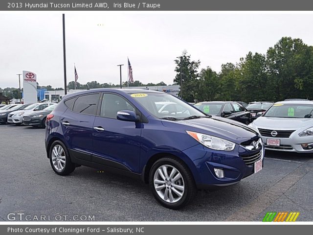 2013 Hyundai Tucson Limited AWD in Iris Blue