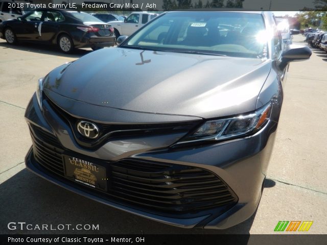 2018 Toyota Camry LE in Predawn Gray Mica