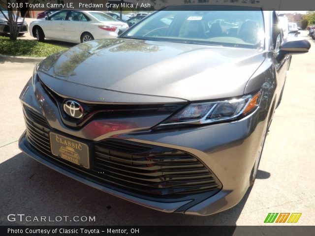 2018 Toyota Camry LE in Predawn Gray Mica