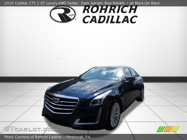 2016 Cadillac CTS 2.0T Luxury AWD Sedan in Dark Adriatic Blue Metallic