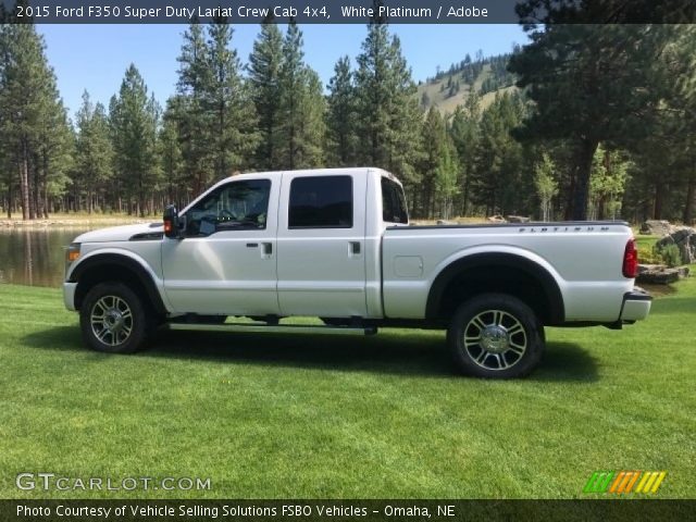 2015 Ford F350 Super Duty Lariat Crew Cab 4x4 in White Platinum