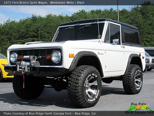 1972 Ford Bronco Sport Wagon in Wimbledon White