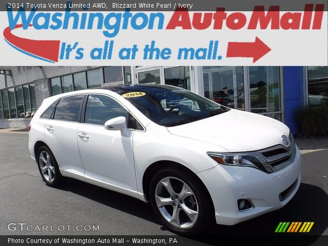 2014 Toyota Venza Limited AWD in Blizzard White Pearl