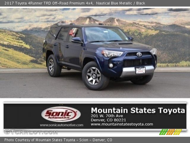 2017 Toyota 4Runner TRD Off-Road Premium 4x4 in Nautical Blue Metallic
