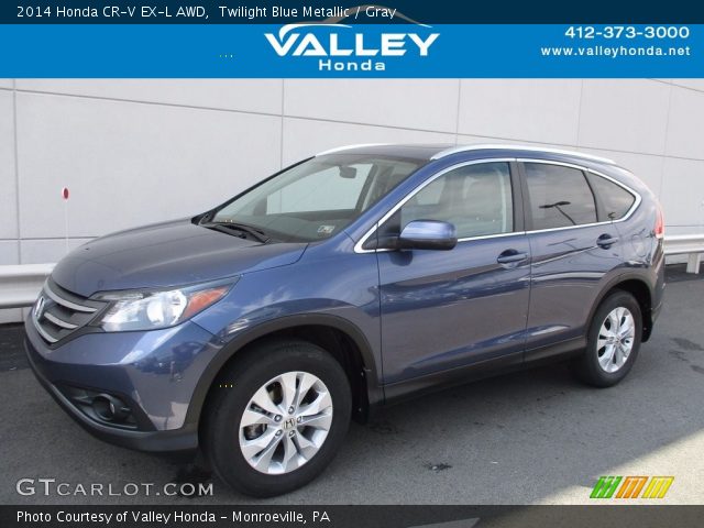 2014 Honda CR-V EX-L AWD in Twilight Blue Metallic
