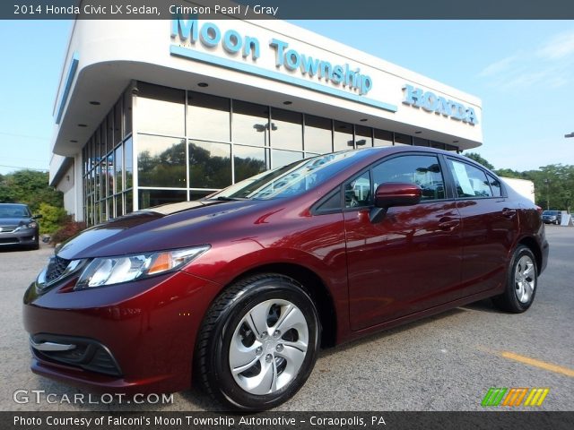 2014 Honda Civic LX Sedan in Crimson Pearl