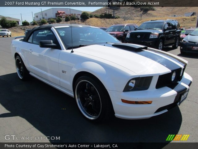 2007 Ford Mustang GT Premium Convertible in Performance White