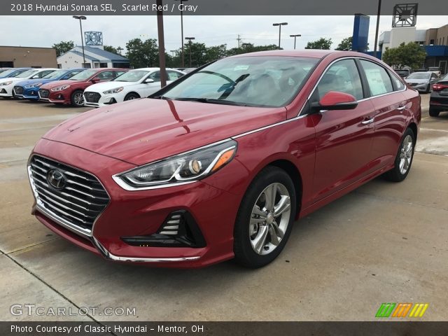 2018 Hyundai Sonata SEL in Scarlet Red