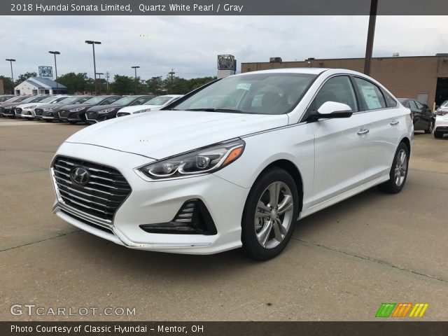 2018 Hyundai Sonata Limited in Quartz White Pearl