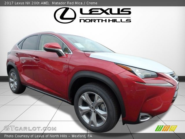 2017 Lexus NX 200t AWD in Matador Red Mica