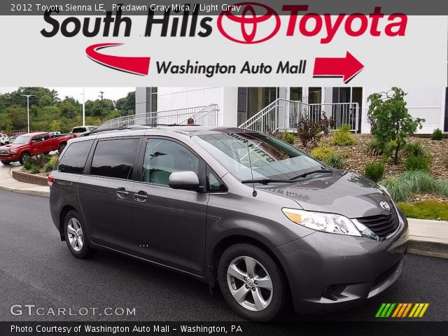 2012 Toyota Sienna LE in Predawn Gray Mica