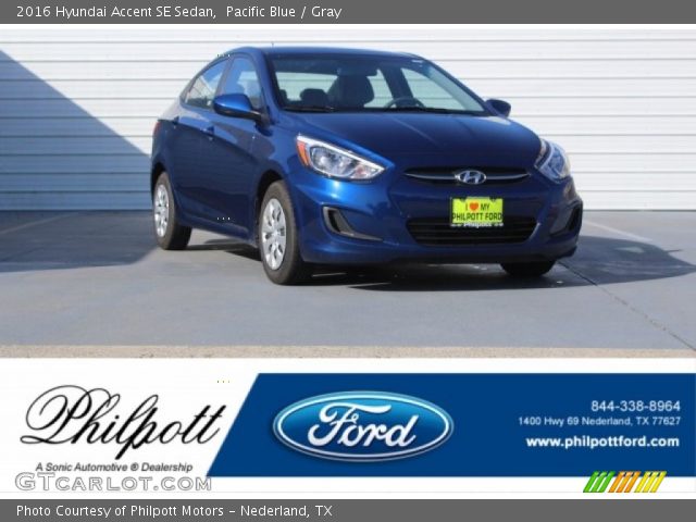 2016 Hyundai Accent SE Sedan in Pacific Blue