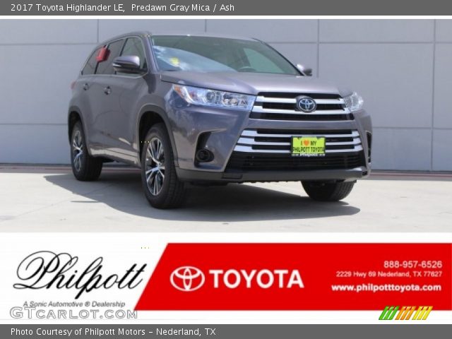 2017 Toyota Highlander LE in Predawn Gray Mica