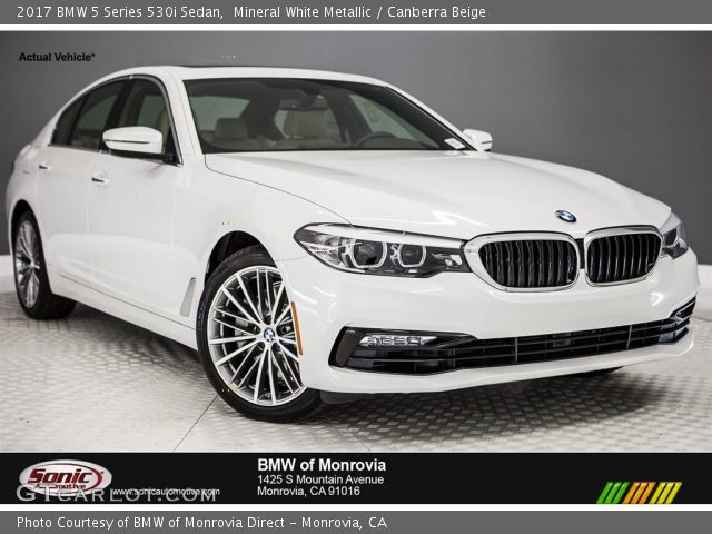 2017 BMW 5 Series 530i Sedan in Mineral White Metallic