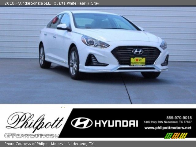 2018 Hyundai Sonata SEL in Quartz White Pearl