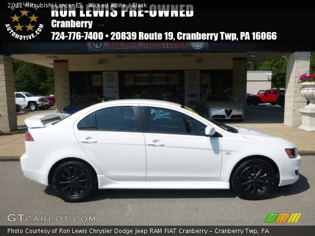 2012 Mitsubishi Lancer ES in Wicked White