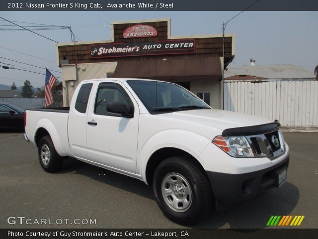 2012 Nissan Frontier S King Cab in Avalanche White