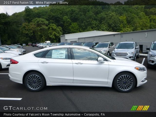 2017 Ford Fusion SE in White Platinum
