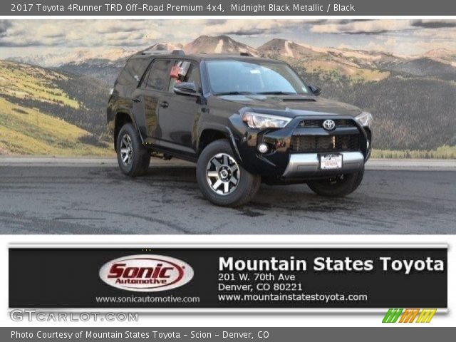 2017 Toyota 4Runner TRD Off-Road Premium 4x4 in Midnight Black Metallic