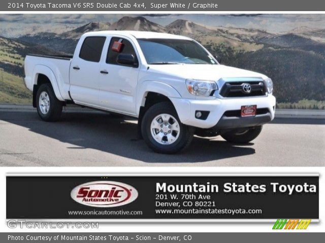 2014 Toyota Tacoma V6 SR5 Double Cab 4x4 in Super White