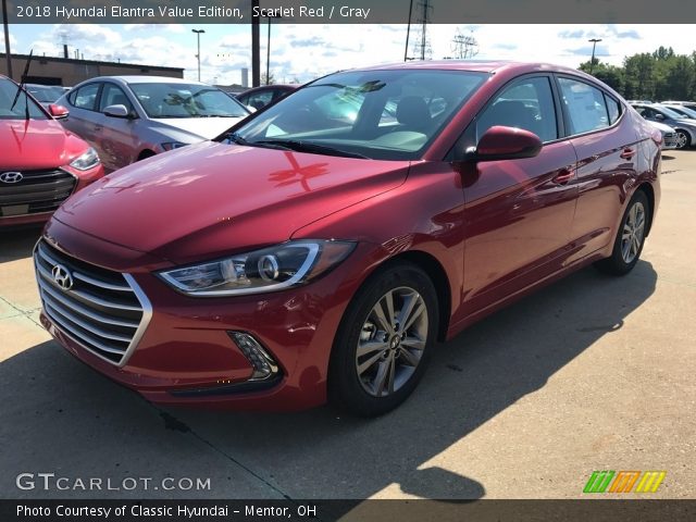 2018 Hyundai Elantra Value Edition in Scarlet Red