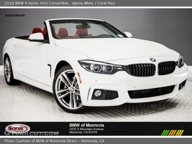 2018 BMW 4 Series 430i Convertible in Alpine White