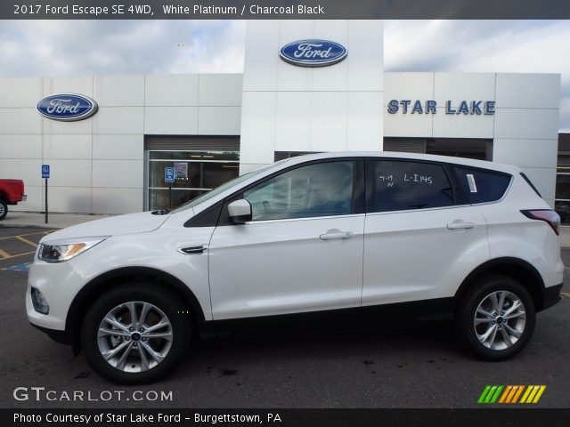 2017 Ford Escape SE 4WD in White Platinum