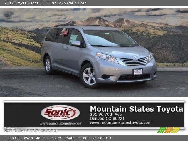 2017 Toyota Sienna LE in Silver Sky Metallic