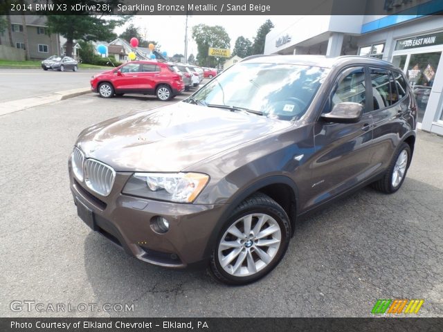 2014 BMW X3 xDrive28i in Sparkling Bronze Metallic