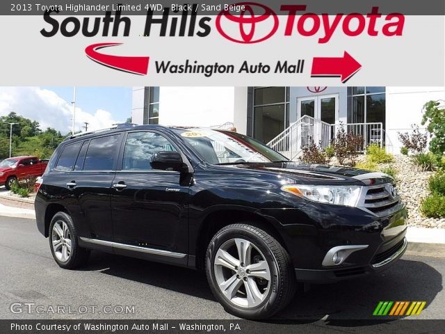 2013 Toyota Highlander Limited 4WD in Black