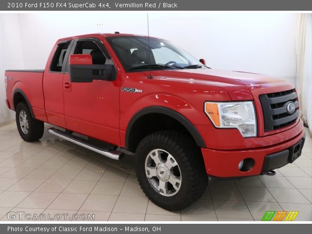 2010 Ford F150 FX4 SuperCab 4x4 in Vermillion Red