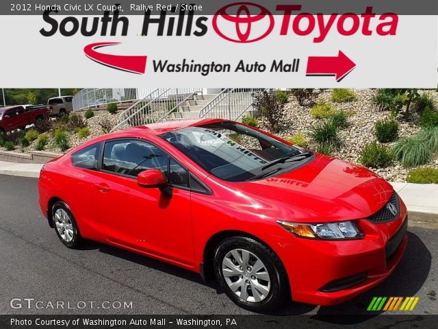 2012 Honda Civic LX Coupe in Rallye Red