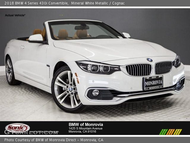 2018 BMW 4 Series 430i Convertible in Mineral White Metallic