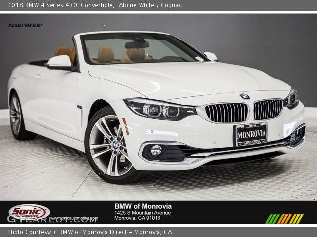 2018 BMW 4 Series 430i Convertible in Alpine White