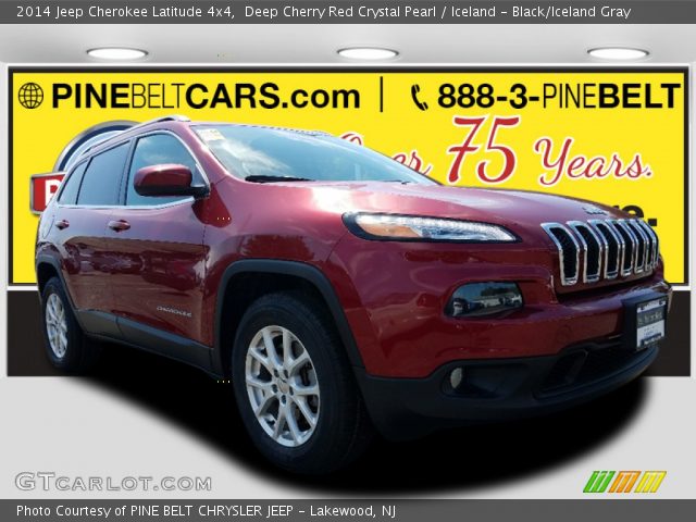 2014 Jeep Cherokee Latitude 4x4 in Deep Cherry Red Crystal Pearl