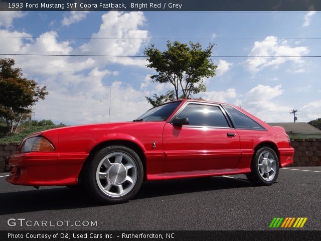 1993 Ford Mustang SVT Cobra Fastback in Bright Red