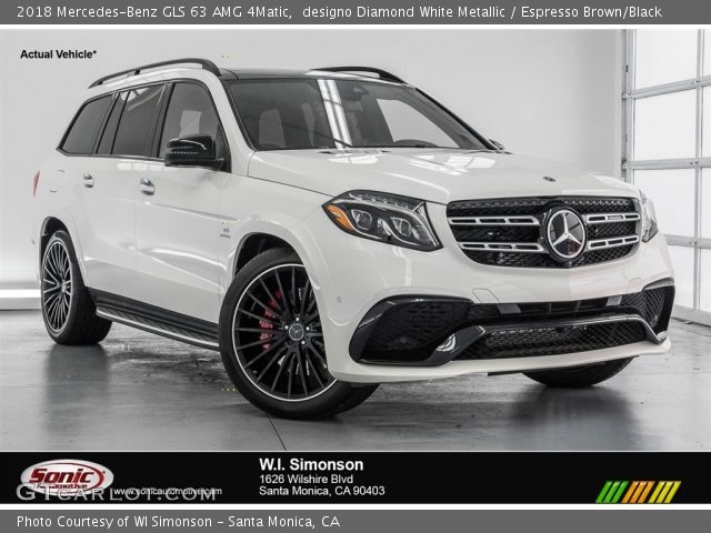 2018 Mercedes-Benz GLS 63 AMG 4Matic in designo Diamond White Metallic