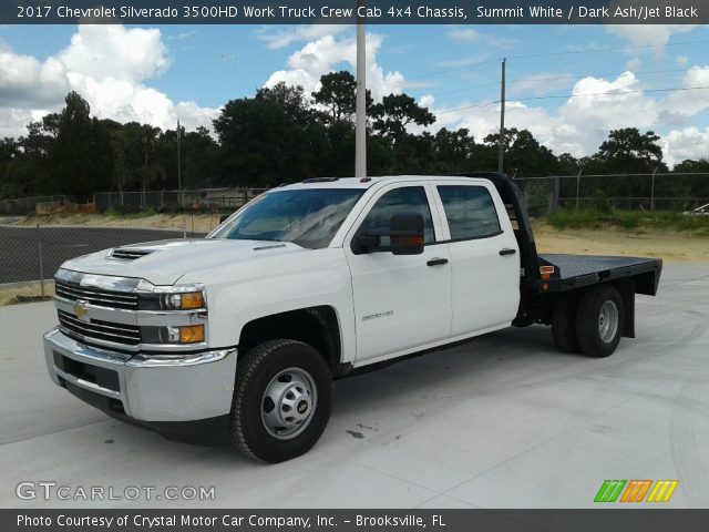 2017 Chevrolet Silverado 3500HD Work Truck Crew Cab 4x4 Chassis in Summit White