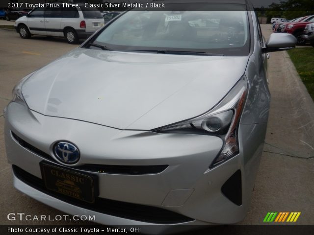 2017 Toyota Prius Three in Classic Silver Metallic