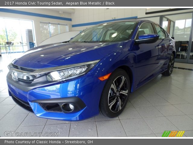 2017 Honda Civic Touring Sedan in Aegean Blue Metallic