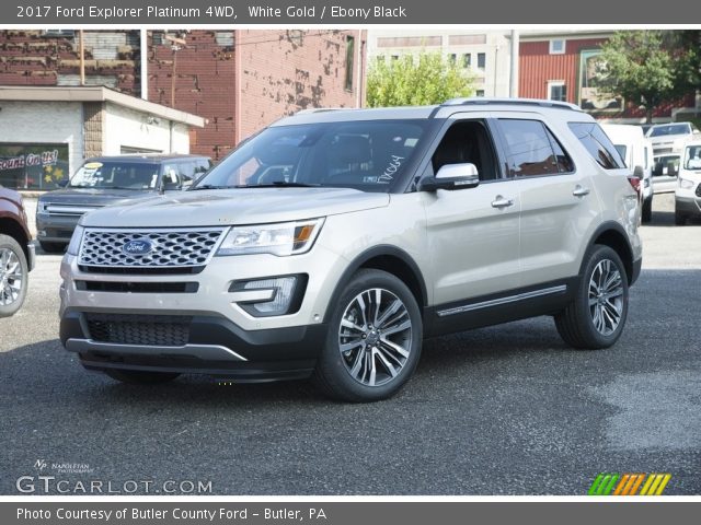 2017 Ford Explorer Platinum 4WD in White Gold