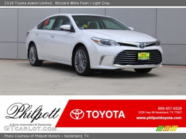 2018 Toyota Avalon Limited in Blizzard White Pearl