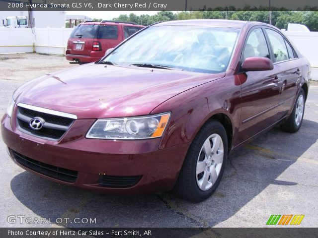 2008 Hyundai Sonata GLS V6 in Dark Cherry Red