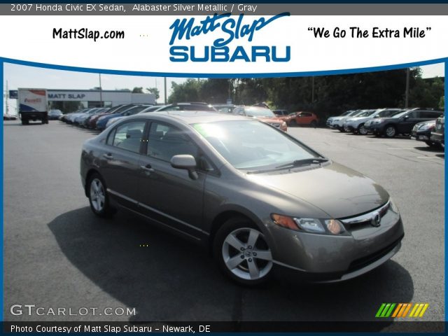 2007 Honda Civic EX Sedan in Alabaster Silver Metallic