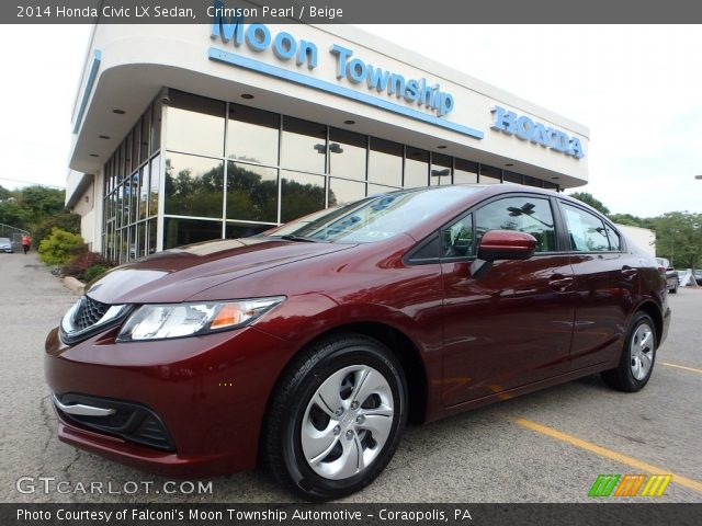2014 Honda Civic LX Sedan in Crimson Pearl
