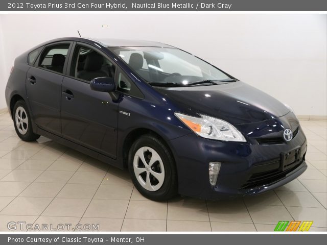 2012 Toyota Prius 3rd Gen Four Hybrid in Nautical Blue Metallic